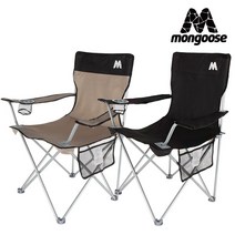 몽구스 와이드 뉴캠핑체어, 블랙, 1개