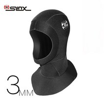 서핑 다이빙 잠수복 웻슈트 팬츠 1pc slinx 스쿠버 후드 3mm 네오프렌 캡, 검은색, xl 56-58cm
