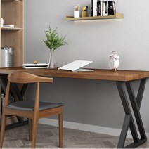 소나무 원목책상 공부방 서재 컴퓨터 디자인책상 학생원목책상 180x80x75cm 두께5cm