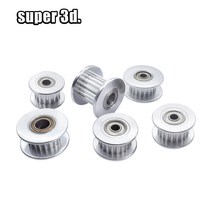 3D프린터부품 3D 프린터 G2T 아이들러 타이밍 풀리 16 20 이빨/티치 없음 수동 동기 휠 보어 3mm 5mm 폭 6, 11 No T ID5 OD18 W6