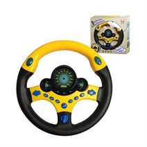 자동차 핸들 아기 운전대 장난감 운전 놀이 4살 선물 3살 조카선물 4세 손주 3세 완구 유아 애기, 부착형 핸들장난감_옐로우