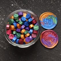 100 개가방 빈티지 왁스 인감 믹스 마카롱 팔각형 스탬프 봉투 결혼식 초대장 DIY 용품, mixed color13  100pc