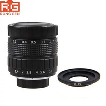 카메라렌즈 호환 mm+아랑 캐논 50mm1.8 24-70 rf 24-105 Fujian 50mm F1.4 CCTV 카메라 렌즈 + C-FX Fuji F, 02 Silver_01 Fuji