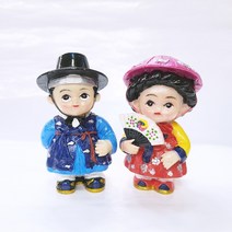 한국 전통 마블인형 한복인형(중) 선비 기생 외국인 홈스테이 유학 어학연수 기념품