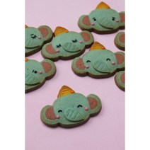 코끼리 캐릭터쿠키만들기 DIY 키트/홈베이킹 밀키트, 1개, 230g