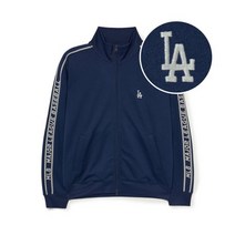 MLB 엠엘비 베이직 애슬레저 져지 스텐드넥 집업 LA Navy