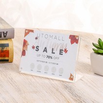 자석 스탠드 아크릴 쇼케이스 안내문 알림판 꽂이 전시홍보물 사무실 사내게시판 서점