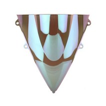 오토바이 부품 더블 버블 앞 유리 디플렉터 보호대 윈드 스크린 혼다 CBR1000RR CBR 1000 RR SP, White Iridium