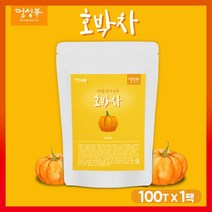 호박차 티백 여우차 늙은호박차 건호박 차 호박물 호박수 호박티 여우티 식후 건강차 100t 대용량, 1봉, 100g