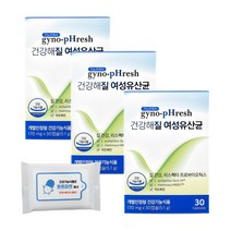 지노프레쉬 건강해질 여성 전용 리스펙타 유산균 프로바이오틱스 3박스 + 튼튼마켓 전용로고 물티슈 3개 증정, 3box