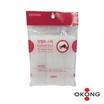 오공 핫멜트스틱 글루스틱 7.2mm 40P 완구 목공 Stick