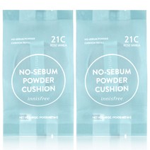 [이니스프리] 노세범 파우더 쿠션 리필 21C 로제 바닐라 2개, 단품, 단품