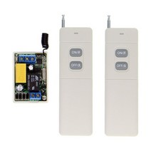 호이스트 리모컨 무선 원격 제어 스위치 송신 수신기 3000m 장거리 ac 220v 1ch 1ch 릴레이 rf 스위치 원격 제어 led 라이트 스트립 2ch 송신기 + 미니, 1-푸른