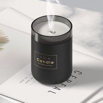 신생아 아기 가습기 280ml 캔들 무드등 미니 usb, 민트