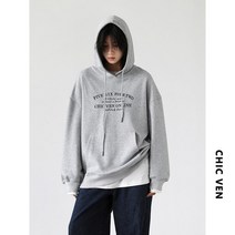 여자 후드 티 긴팔 CHIC VEN 루즈 캐주얼 레터 스웨터 여성 코트 재킷 봄 가을