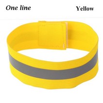 바인딩 스트랩 야외 실행 반사판 팔찌 자전거 안전 경고 사이클링 반사 스트립 완장 스포츠 테이프, 11 yellow-one line