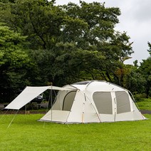 제드 패밀리 리빙쉘 장박 거실형 텐트 제드7-2 크림, 제드7-2-크림