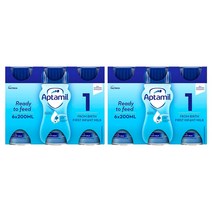 압타밀 1단계 액상분유 200ml 6입 2팩 (총12입)