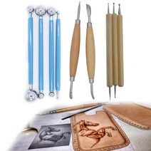 가죽 동굴 탐험 도구 포인트 스타일러스 접합 스푼 공 엠보싱 프레스 Leathercraft Diy 디자인 아트 모델, 한개옵션0