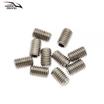 셔핑 10pcs 서핑 보드 테일 핀 나사 헤드리스 고정 부품 SUP 패들 304 스테인레스 스틸 M5 장착, 01/10팩