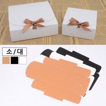 접이식 납작사각 무지 선물상자 선물백 선물상자 쇼핑백 포장봉투 접이식사각상자 선물케이스, 대 - 브라운, 대 - 브라운