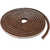 5m 벽 새로운 가제트 테이프 도어 스트립 Windproof Pile Weatherstrip 도어 및 창 인감 자기 접착 씰링 스트립, 갈색, 7x6mm