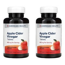 1+1 아메리칸헬스 애플 사이더 비니거 480mg 200정 2통, 1개, 기본