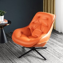 흔들의자 스위블 살롱 거실 바닥 럭셔리 파티오 싱글 야외 라운지 사무실 북유럽 독서 폴트로나 홈 가구, 4.극세사 가죽