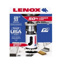 레녹스 철 스텐 목공 목재 절단 홀쏘 홀소 홀캇타 홀컷터 바이메탈 모음(14~152mm), 57mm(3003636L), 1개