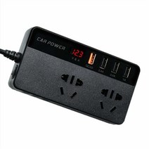 전력 캠핑 충전기 소켓 가정용 디지털타입 자동차, 12V-24V 범용 220V 12V