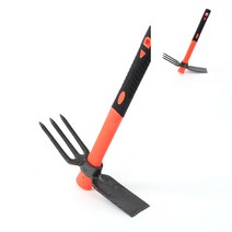 곡괭이 세발괭이 원예작업 원예삼지창 PP손잡이 곡괭이 호미, 1개