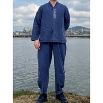 생활한복 개량한복 20수 전통문양 상하의 세트 남자 남성 여자 여성 초봄 봄 늦봄 춘추 40년 전통 국내제작 면 100% 계량 한복 4색상