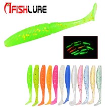 AfishLure 야광쉐드웜 50/75mm 2/3inch, 75mm(3inch), 3