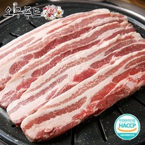 오구푸드 국내산 1+ 1등급 돼지고기 삼겹살 1kg, 구이용 1kg (6~8mm)