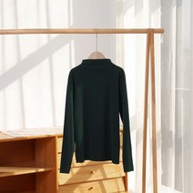 양면 퍼 헴라인 슬림 니트