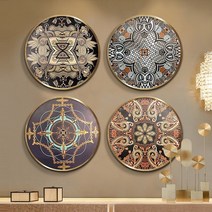 보석십자수 DIY 돈들어오는 캐릭터 풍경 유럽​ 미국 빛 추상 패턴 스틱 포인트 세트, A형76×76cm전체 드릴