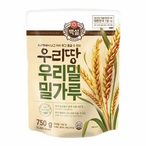 [만능]백설 우리밀 밀가루 (수제비 제빵재료) 명절 설날 제사 간단요리 맛나는 한끼 CJ 가을 식재료 750g, 27개