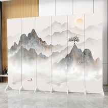 인테리어 병풍 스크린 동양풍 거실 칸막이 벽 제사 파티션, 56. 4팬 180 높이 160 길이