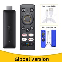 셋탑박스 OTT셋톱박스 realme 4k smart tv stick 1080p global version 12gb ram 8gb rom arm cortex a35 quad tv, 블루케이스 케이블, 1080p 버전 무료