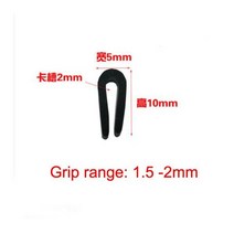 방음판 방음 보드 흡음 방음벽 미터 자형 고무 씰링 스트립 엣지 트림 자동차 도어 가드 유리 금속 목재 패널 시트 캐비닛, R-5x10mm clamp 2mm