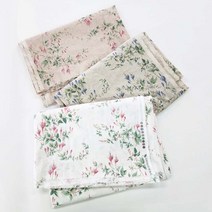 꽃무늬 원단 천 린넨 원단 15수 린넨코튼 바이오워싱 마로니에 3종 56인치, 마로니에_핑크, 1개