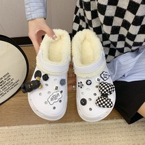 키높이 털 슬리퍼 퍼 세트 곰돌이 파츠 여성 겨울 슬리퍼 패딩 클래식 커플 털신 퍼슈어