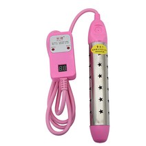 가열 돼지꼬리 히터 온수 물데우는 기계 물 가열기, 온도 조절 업그레이드 모델 2000W 핑크