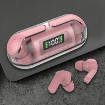 2023 무선 블루투스 5.3 커널형 이어폰 이어버드 무선 이어폰 Q26PRO, 핑크