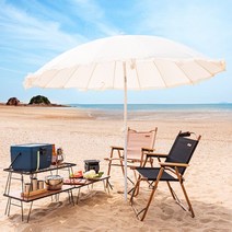 벨라돌체 감성 캠핑 낚시 용품 대형 접이식 야외 파라솔 풀세트, P111_파라솔+P110_사각받침대