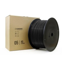 [ 정품]Gizmo Dorks PETG 필라멘트 3D 프린터용 1.75mm 5kg 화이트, Black