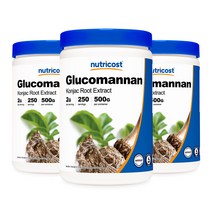 글루코만난 파우더 500g 3병, 3개, 단품