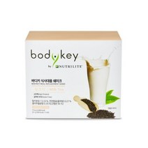 암웨이 바디키 식사대용 쉐이크 밀크티 단백질 체중조절, 51g, 1박스