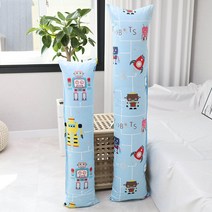롱 쿠션 바디필로우 ( 솜포함 )( 대형 ) 150X35 사이즈, 바디필로우 (솜포함)(대형), 로봇, 진블루