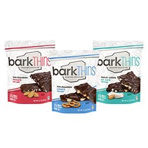 barkTHINS Almond Sea Salt Pretzel Sea Salt Coconut Almond Dark Chocolate Snacking Chocolate Fair, 1